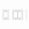 Leviton WALLPLATES WP MOS DG WH 41290-DMW